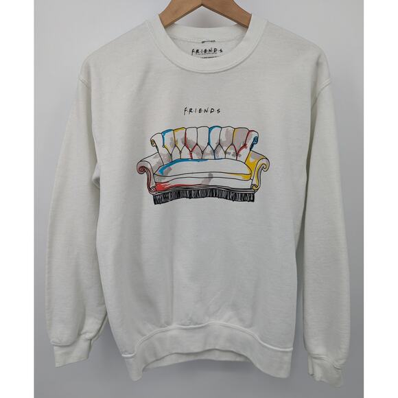 Friends Classic Couch 100% Cotton Crewneck Sweatshirt Men's Small Isaac Morris - Picture 1 of 3